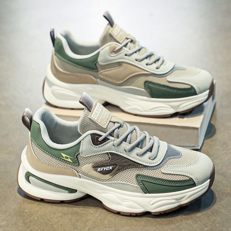 All-match Deodorizing Wear-resistant Mesh Sports Casual Thick-soled