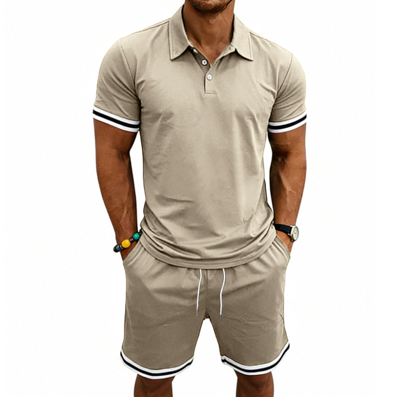 European American Sports And Leisure Lapel Short Sleeves