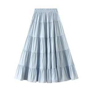 High-waisted Tiered Skirt Womens Springsummer New Arrival