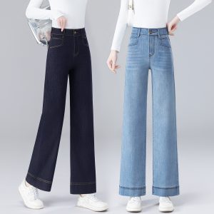 Slimming Plus-size Cropped Wide-leg Pants