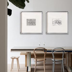 Modern Simple Black And White Line Decorative Painting